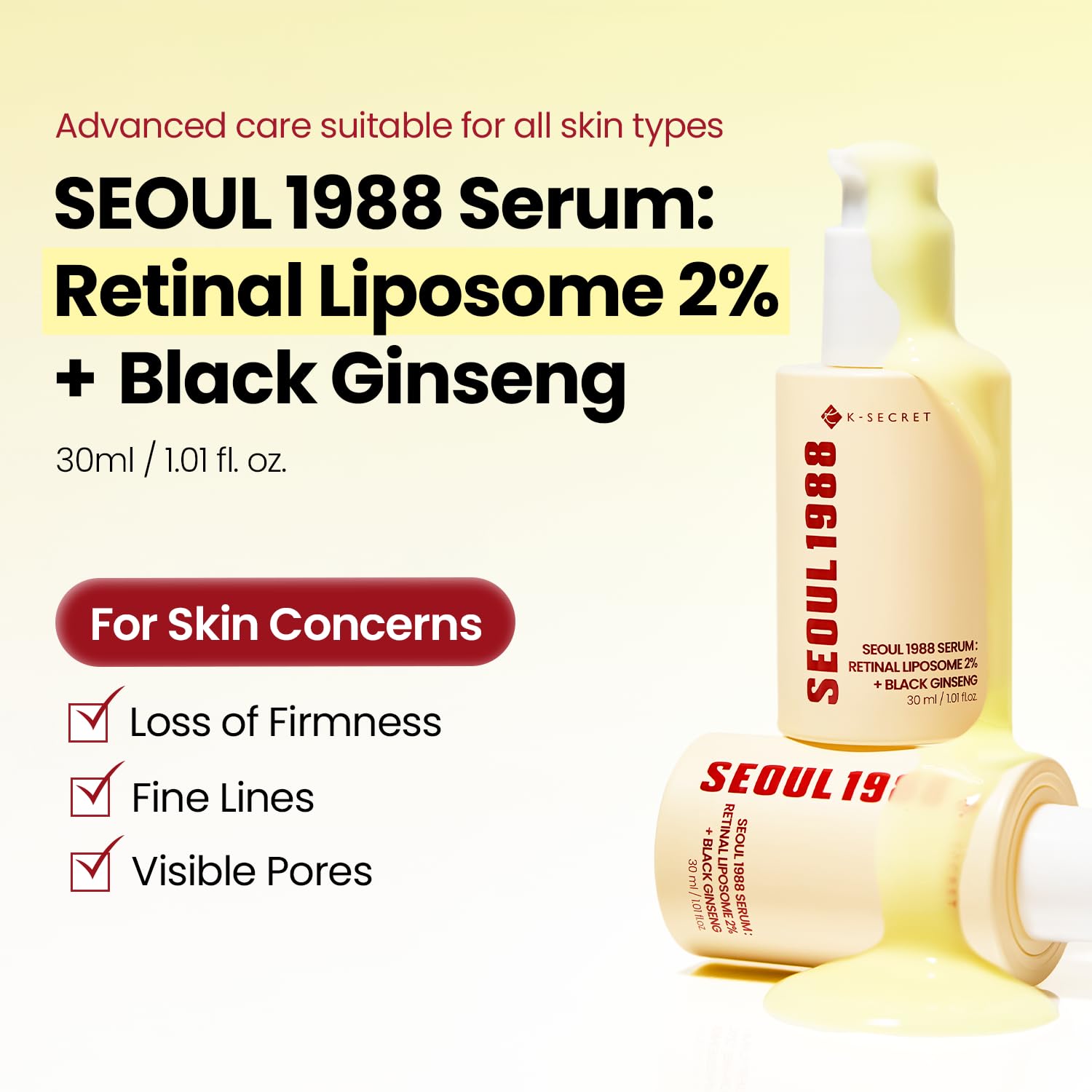 SEOUL 1988 Serum : Retinal Liposome 2% + Black Ginseng [30m]