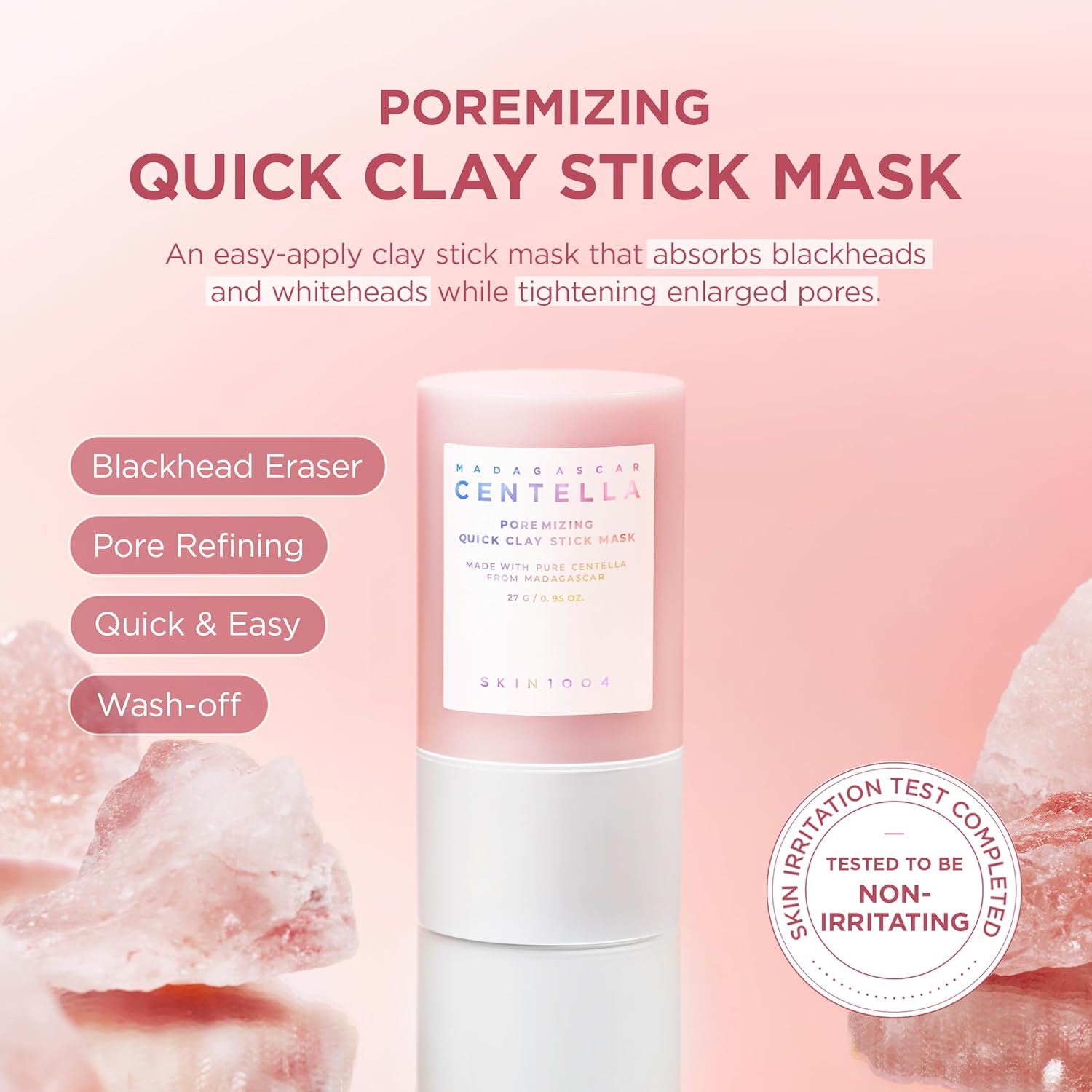 Skin1004 - Madagascar Centella Poremizing Quick Clay Stick Mask [27g]