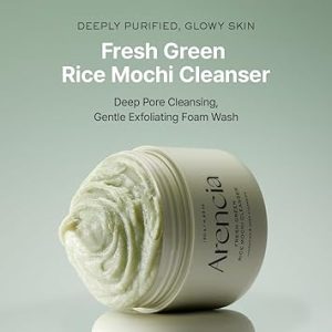 UNLEASHIA Fresh Green Rice Mochi Cleanser 2025 Version 120g – Gentle Hydrating Korean Facial Cleanser - Image 3